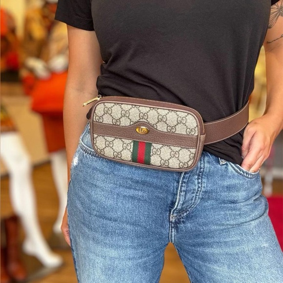 Authentic Gucci GG Supreme Mini Ophidia Belted iPhone Case - Size 75 - 30 - Picture 6 of 16